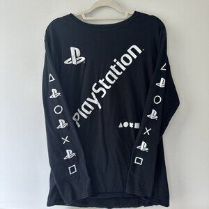 Sony Playstation Graphic T-Shirt Men's Size L Large Long Sleeve 2018 Cotton